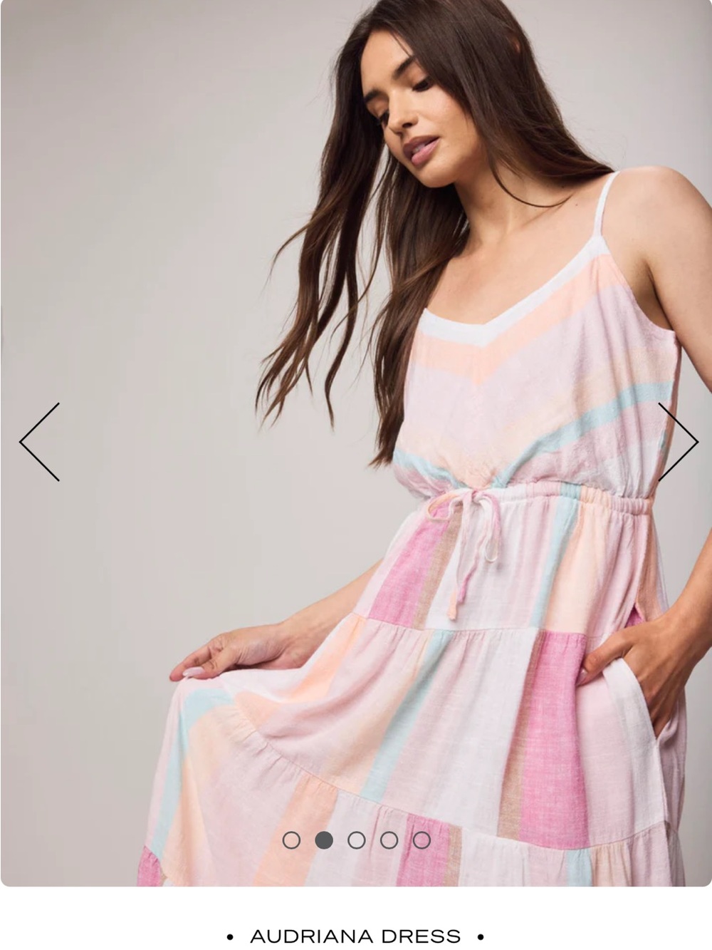 Splendid Audriana Pastel Striped Summer Dress